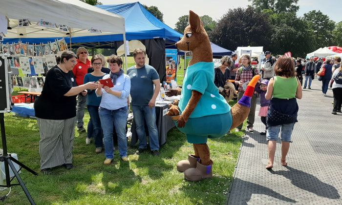 Karla Känguru beim Tag der Begegnung 2019 in Köln