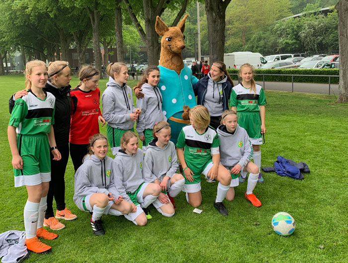 Karla beim DFB Pokalfinale der Frauen in Köln 2019