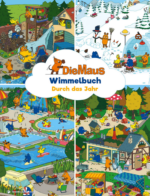 Buchcover: Maus-Wimmelbuch – Durch das Jahr © Wimmelbuchverlag